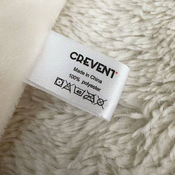 Crevent Cream Colored Lamb Sheep Lovey Baby Security Blanket Knotted Corners - Picture 5 of 6